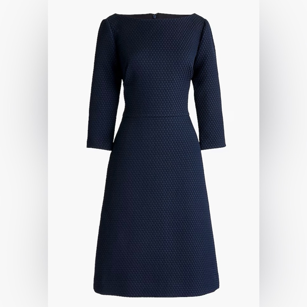 J.Crew Navy Boat Neck Dress, Size 10